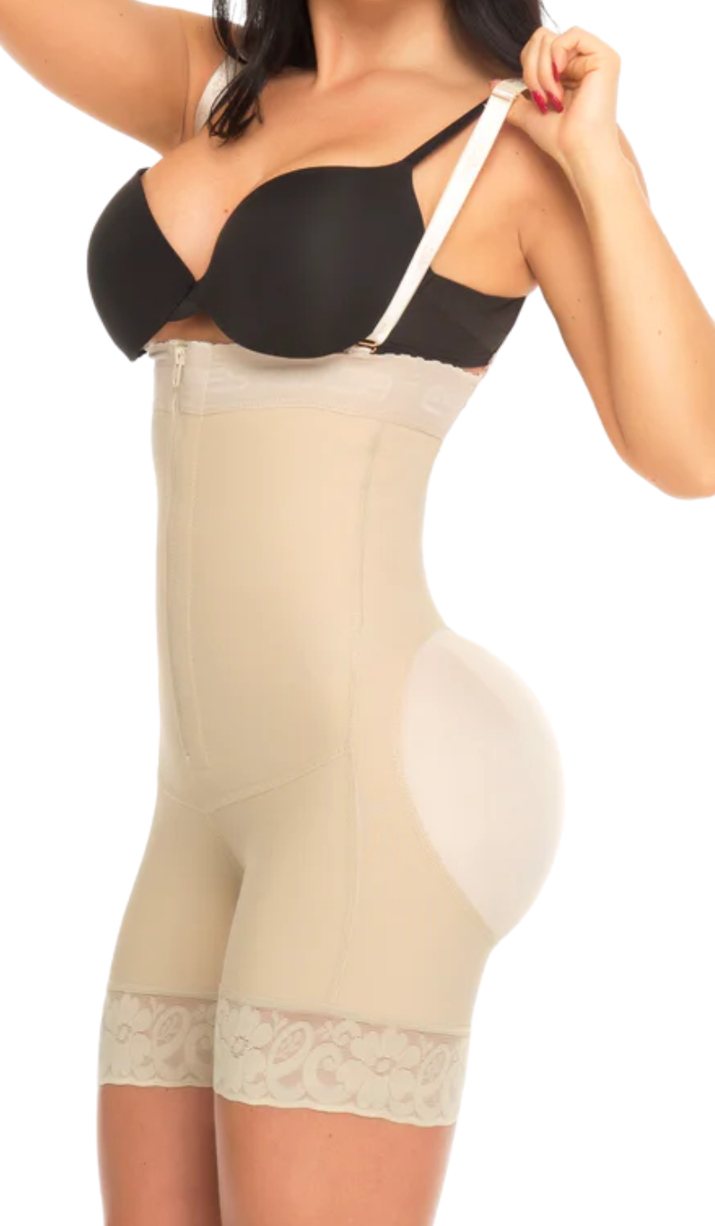 Faja Strapless con Cierre Media Pierna Ref.1376