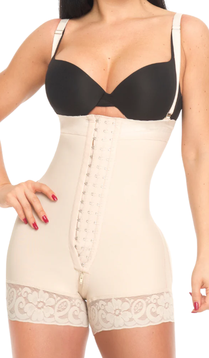 Faja Strapless con Ganchos Extra Corta Ref.1391